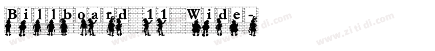 Billboard 11 Wide字体转换 Billboard 11 Wide字体转换